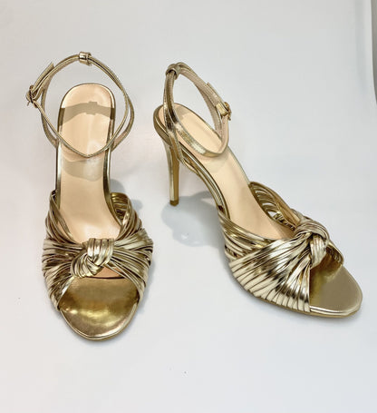 Light Gold Slim High Heel Banquet Party Shoes
