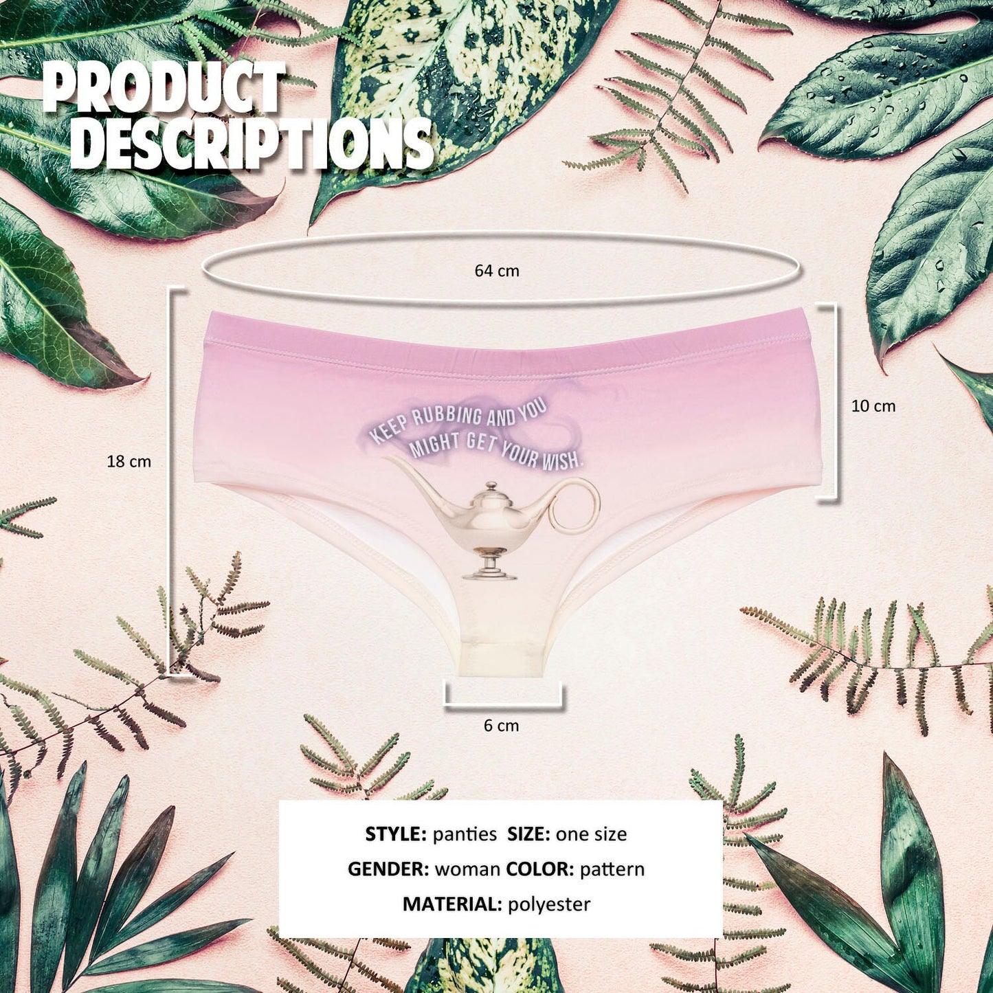 Aladdin Lamp Pink Underwear