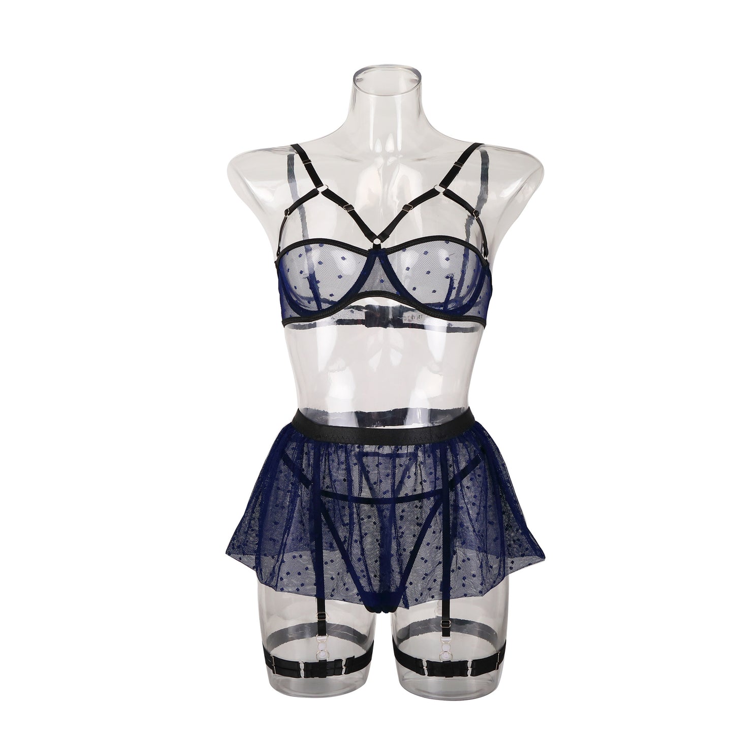 MAMJUK Lace Underwear Four Piece Set