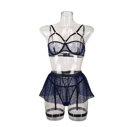 MAMJUK Lace Underwear Four Piece Set