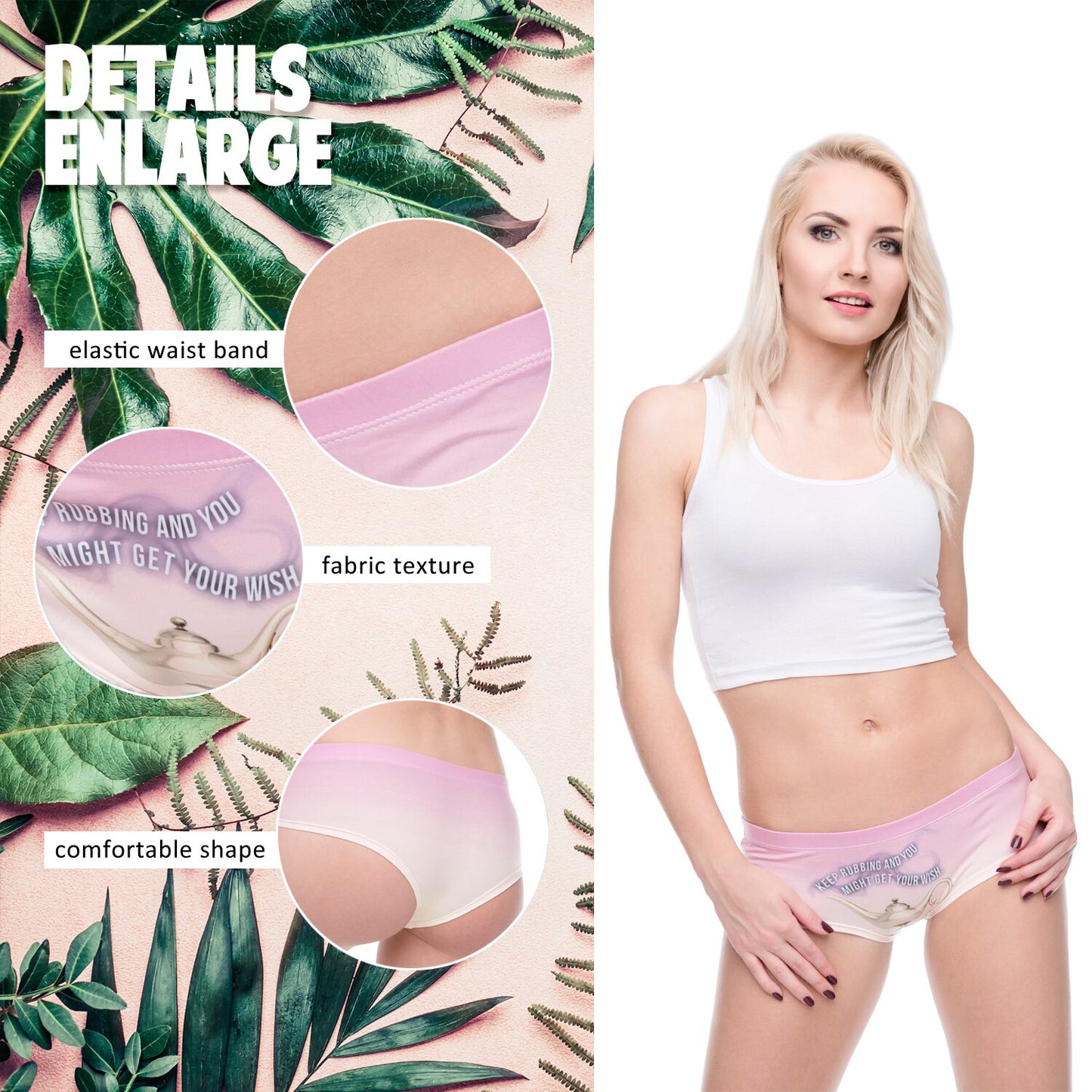 Aladdin Lamp Pink Underwear