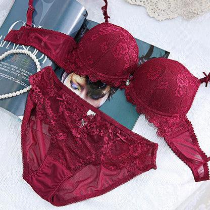 Lace Set Push up Bra And Panty