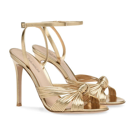Light Gold Slim High Heel Banquet Party Shoes
