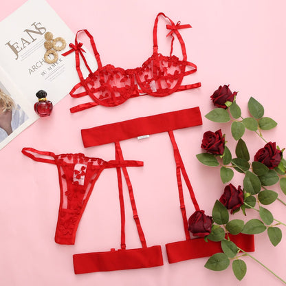 Modena Mesh Lace Embroidery See-Through Lingerie